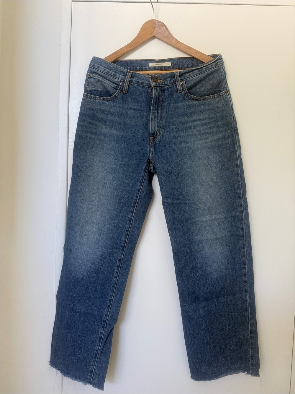 Levi's Medium Blue Flare Wide-Leg Jeans
